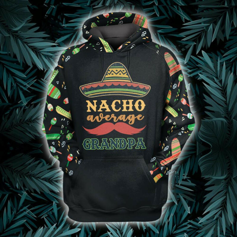 Grandpa Hoodie Nacho Vintage Grandpa Hoodie Father's Day 3d Hoodie Zip Hoodie