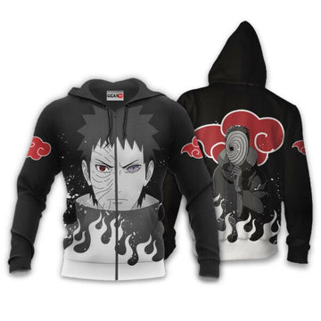 Obito Uchiha Naruto Anime 1k392 Fan Gift Stylist Unisex Cartoon Graphic Outfits Aop 3d Hoodie, Zip Hoodie 2873