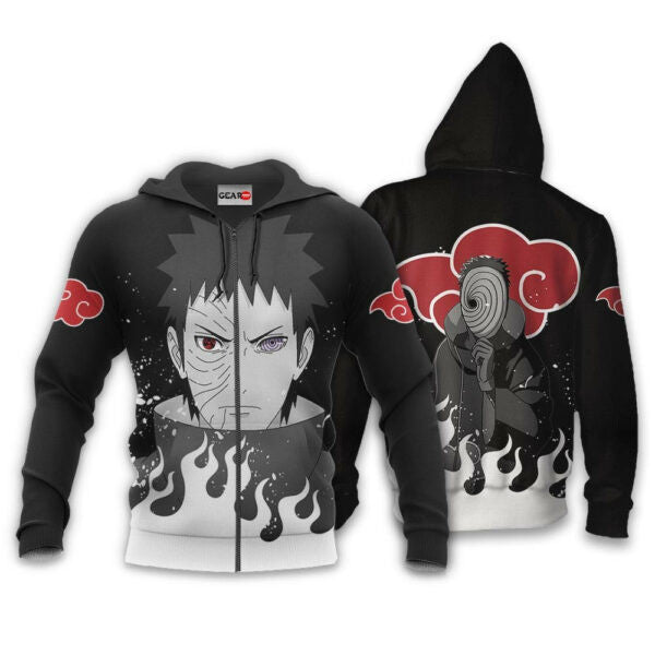 Obito Uchiha Naruto Anime 1k392 Fan Gift Stylist Unisex Cartoon Graphic Outfits Aop 3d Hoodie, Zip Hoodie 2873