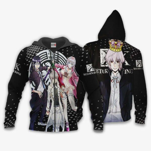 K-project Return Of Kings Anime 3k237 Fan Gift Stylist Unisex Cartoon 3d Hoodie Zip Hoodie 545