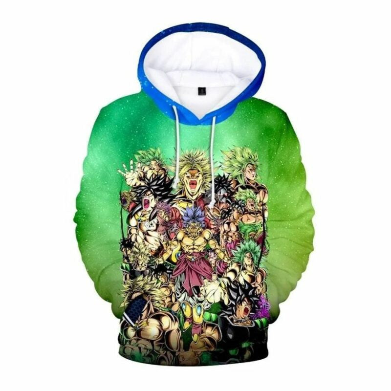 Goku Cartoon Dragon Ball Anime Manga 14 Over Print 3d Hoodie Zip Hoodie