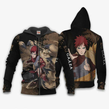 Gaara Naruto Manga 2k938 Fan Gift Stylist Unisex Cartoon 3d Hoodie Zip Hoodie 392