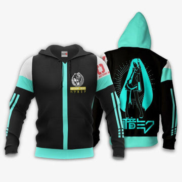 Hatsune Miku Uniform Vocaloid Anime 3k440 Fan Gift Stylist Unisex Cartoon 3d Hoodie Zip Hoodie 872