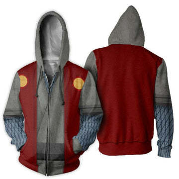 Jiraiya Shirt Costume Uniform Naruto Anime 2k897 Fan Gift Stylist Unisex Cartoon 3d Hoodie Zip Hoodie 1406