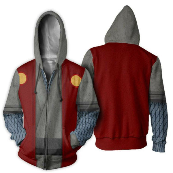 Jiraiya Shirt Costume Uniform Naruto Anime 2k897 Fan Gift Stylist Unisex Cartoon 3d Hoodie Zip Hoodie 1406