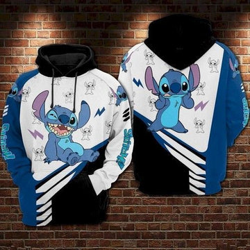 Lilo And Stitch Cute Lover 3d Hoodie Zip Hoodie 1202