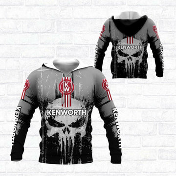 Skull Kenworth Trucks Racing Team 7k855 Fan Gift 3d Zip Hoodie Hoodie Ii0 2711