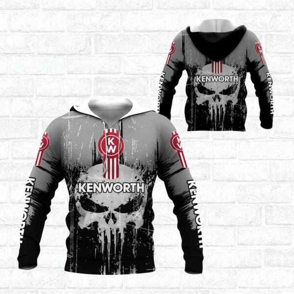 Skull Kenworth Trucks Racing Team 7k855 Fan Gift 3d Zip Hoodie Hoodie Ii0 2711