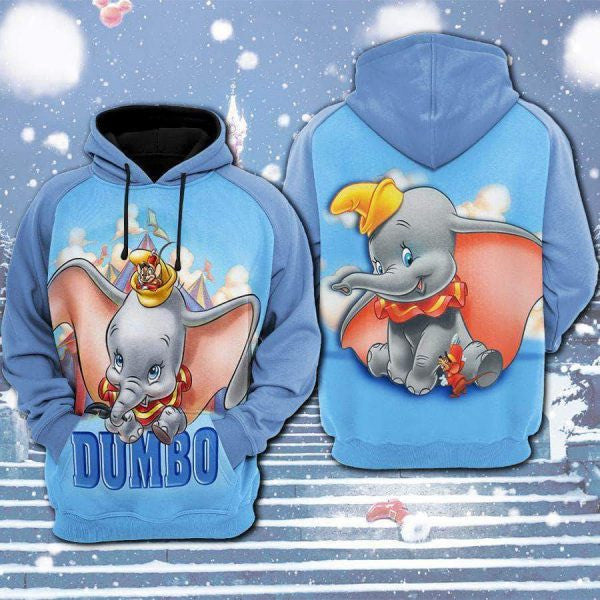 Dumbo Disney Cartoon 2k755 Lover Gift,dumbo Disney All Over Print 3d Hoodie 1644