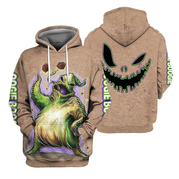 Oogie Boogie Jack Skellington The Nightmare Before Christmas 89 Fan Gift Stylist Unisex Cartoon Graphic Outfits Aop Hoodie, Zip Hoodie 2177