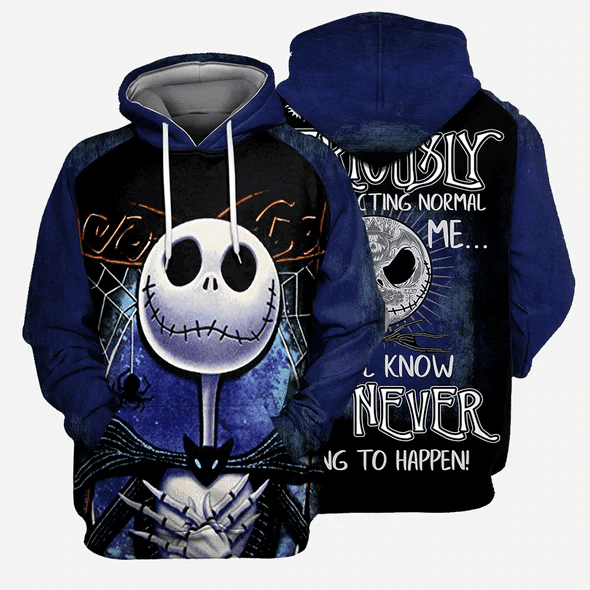 Jack Skellington People Should Seriously Stop Expecting Normal From Me 49 Fan Gift Stylist Unisex Cartoon Graphic Outfits Aop Hoodie 917