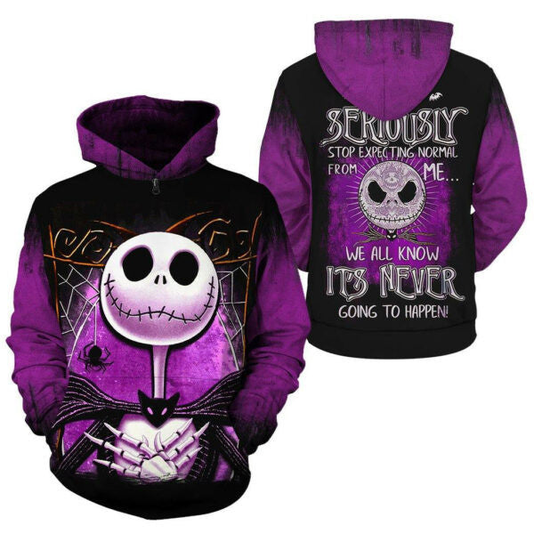 Halloween Jack Skellington Hoodie And Zip Hoodie, Gift For Fan 3d All Over Print Shirt Hoodie 34