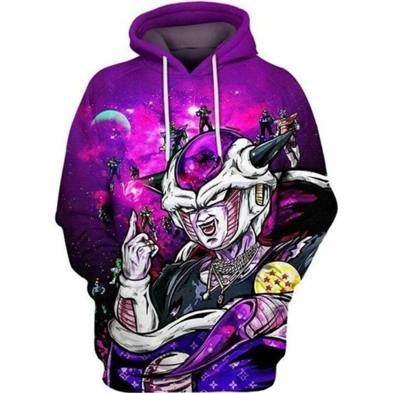 Frieza Dragon Ball Z Wear Givenchy Louis Vuitton Purple Pullover 3d Hoodie