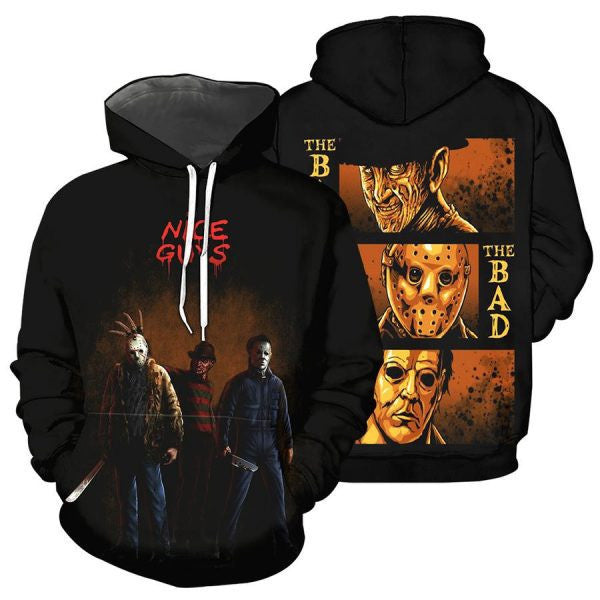 Horror Movies Characters Nice Guys 2k541 Lover Gift ,horror Movies Characters Nice Guys All Over Print 3d Hoodie 924