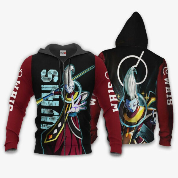 Whis Dragon Ball Z Anime 1k284 Fan Gift Stylist Unisex Cartoon Graphic Outfits Aop 3d Hoodie, Zip Hoodie 2030