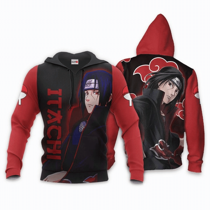 Uchiha Itachi Akatsuki Anime Manga For Men And Women 3d Hoodie Zip Hoodie