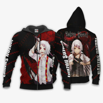 Tokyo Ghoul Juuzou Suzuya Anime 3k304 Fan Gift Stylist Unisex Cartoon 3d Hoodie Zip Hoodie 2906