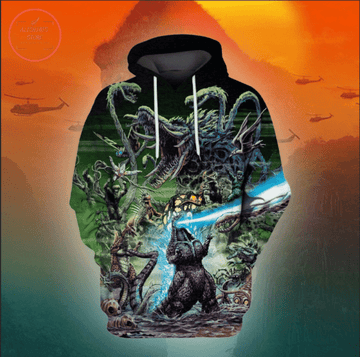 Godzilla Movie 3d Hoodie Zip Hoodie