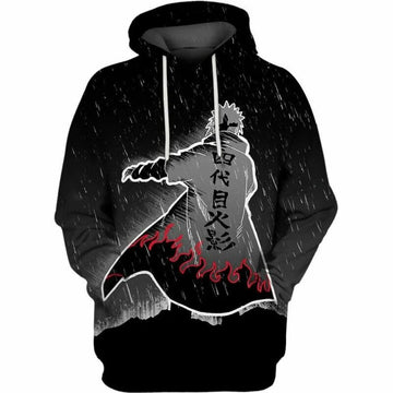 Namikaze Minato Naruto Over Print 3d Hoodie Zip Hoodie