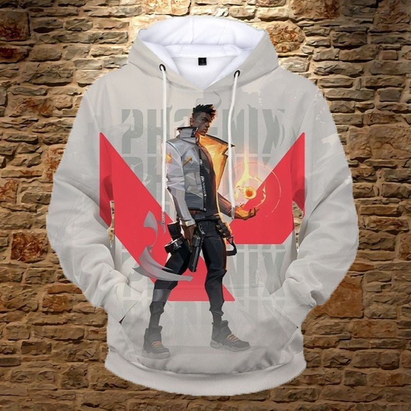 New Men's And Women's Valorant Over Print 3d Hoodie Zip Hoodie 3