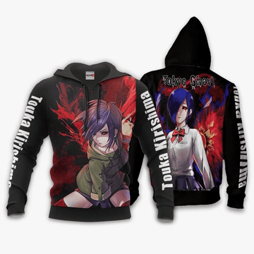 Tokyo Ghoul Touka Kirishima Anime Manga For Men And Women 3d Hoodie Zip Hoodie