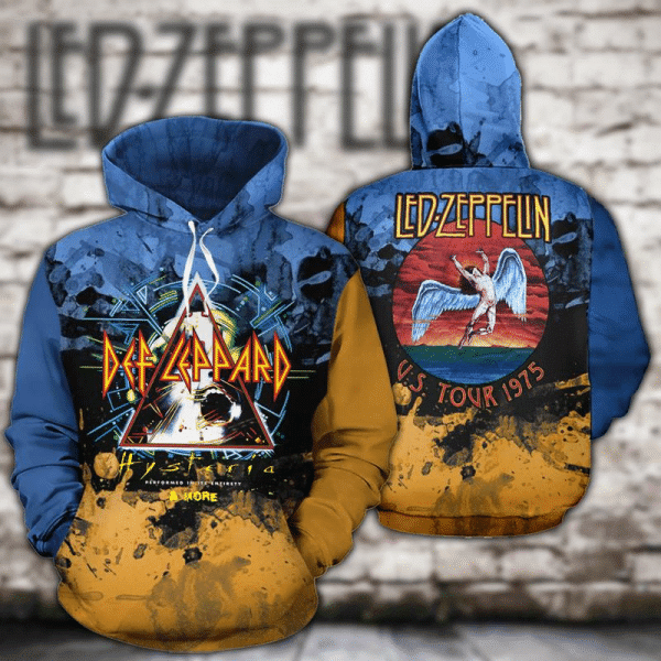 Led Zeppelin Rock Band Graphic 2k524 Lover Gift,led Zeppelin Rock Band Graphic All Over Print 3d Hoodie 1043