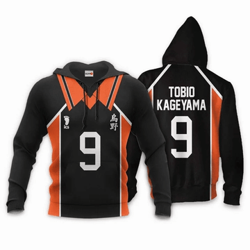 Karasuno Tobio Kageyama Anime Manga Haikyuu Number 9 For Men And Women 3d Hoodie Zip Hoodie
