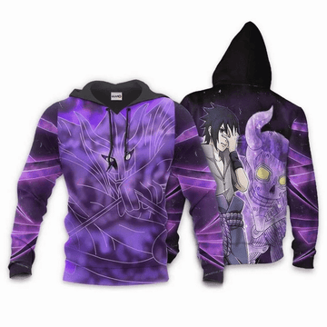 Uchiha Sasuke And Susanoo Anime Manga Naruto For Men And Women 3d Hoodie Zip Hoodie