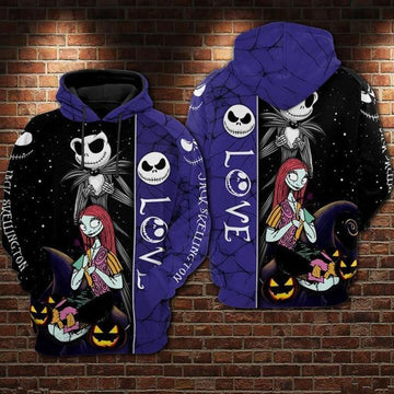 Jack Skellington Lover 3d Hoodie Zip Hoodie 255