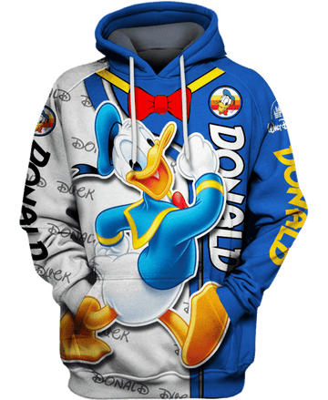 Donald Fauntleroy Duck 3d Hoodie Zipper Hoodie