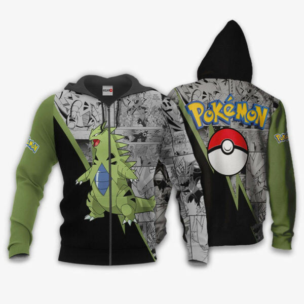 Tyranitaranime Pokemon Manga 1k952 Fan Gift Stylist Unisex Cartoon Graphic Outfits Aop 3d Hoodie Zip Hoodie 1893