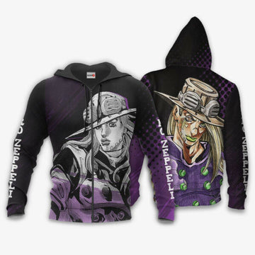 Gyro Zeppeli Jojo?s Bizarre Adventure Anime 3k341 Fan Gift Stylist Unisex Cartoon 3d Hoodie Zip Hoodie 1407