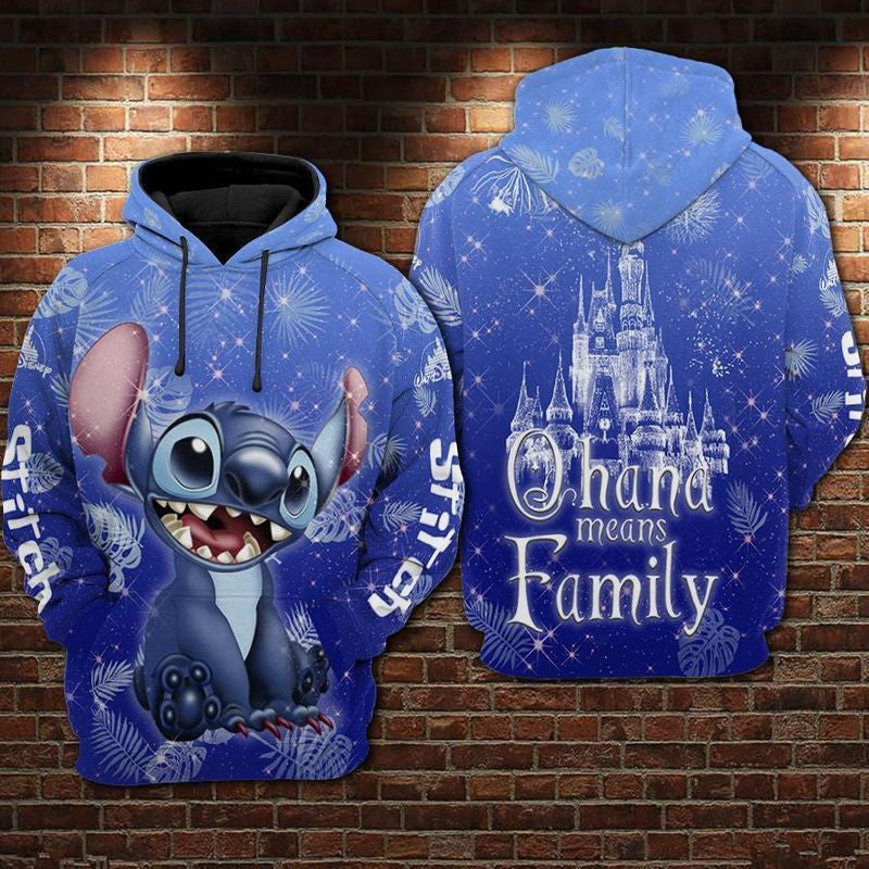 For Stitch Lovers Chana Means Family 3d Hoodie