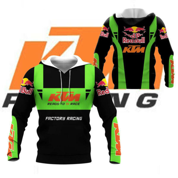 Red Bull Ktm Factory Racing F1 8k109 Fan Gift 3d Zip Hoodie Hoodie Ii0 2190