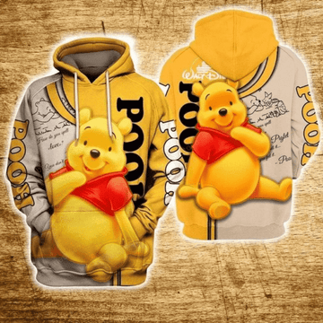 Lovely Winnie The Pooh Disney World 107 Fan Gift Stylist Unisex Cartoon Graphic Outfits Aop Hoodie 329