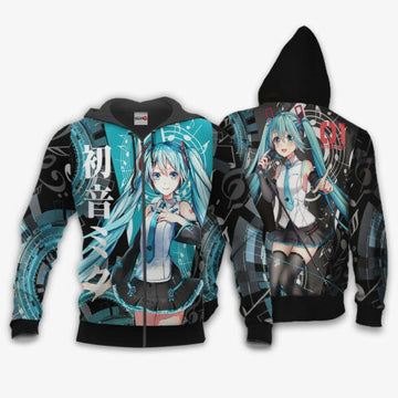 Hatsune Miku V4x Vocaloid Anime 3k479 Fan Gift Stylist Unisex Cartoon 3d Hoodie Zip Hoodie 219