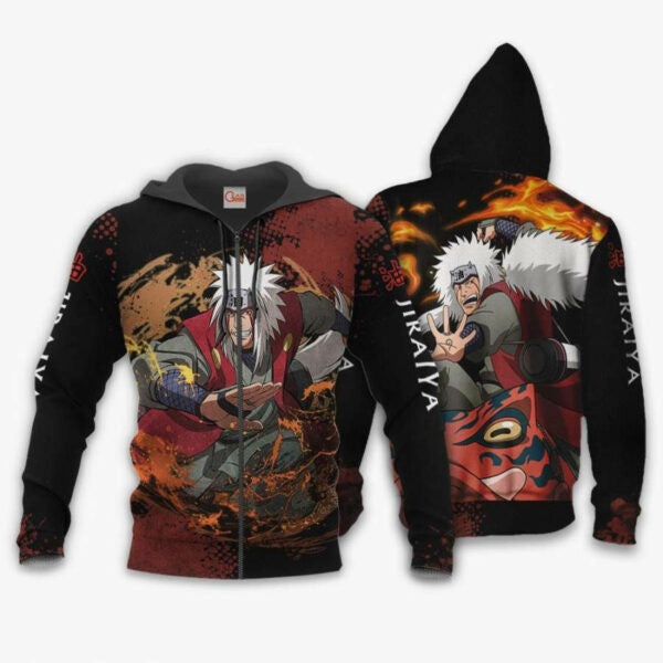 Jiraiya Naruto Anime 2k972 Fan Gift Stylist Unisex Cartoon 3d Hoodie Zip Hoodie 1583