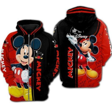 Mickey Mouse Disney Jacket Full 3d T Shirt Sweatshirt Zip Hoodie Bomber 8