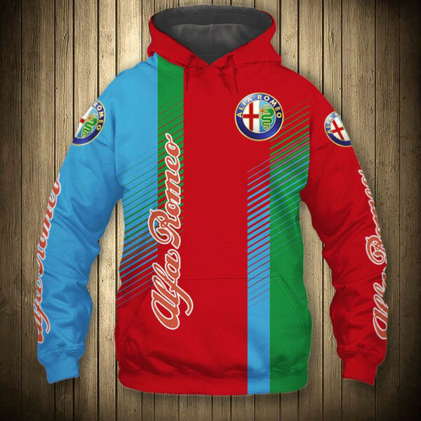 Alfa Romeo Car 6k978 Fan Gift Stylist Unisex Cartoon 3d Hoodie Zip Hoodie 1430