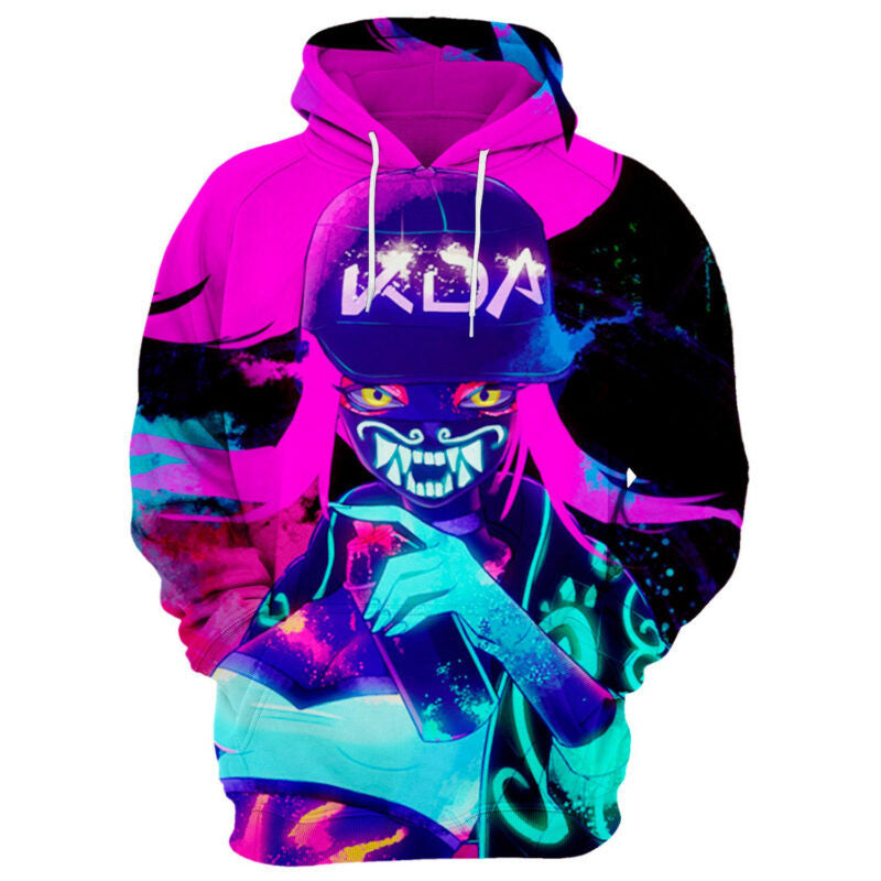 Kda Akali League Of Legends 3d Hoodie Zip Hoodie