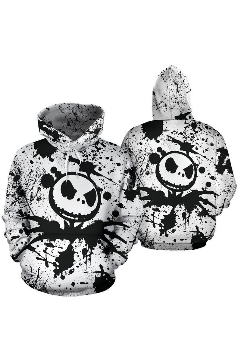 Monster Jack Skellington Over Print 3d Hoodie Zip Hoodie 22