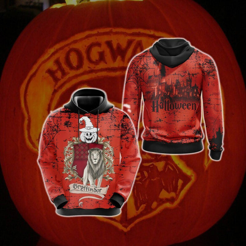 Harry Potter Halloween Hoodie Brave Like A Gryffindor 3d Hoodie Zip Hoodie