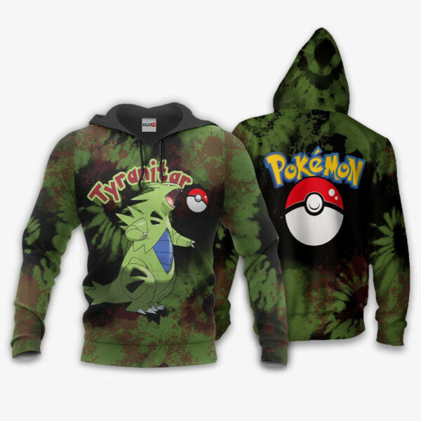 Tyranitar Anime Pokemon Manga Tie Dye Style 1k954 Fan Gift Stylist Unisex Cartoon Graphic Outfits Aop 3d Hoodie Zip Hoodie 2877