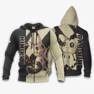 Mimikyu Anime Pokemon Manga 1k840 Fan Gift Stylist Unisex Cartoon Graphic Outfits Aop 3d Hoodie Zip Hoodie 2294