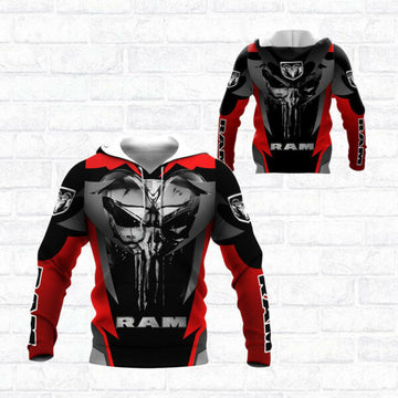 Punishes Dodge Ram Sports Car 8k489 Fan Gift 3d Zip Hoodie Hoodie Ii0 2716