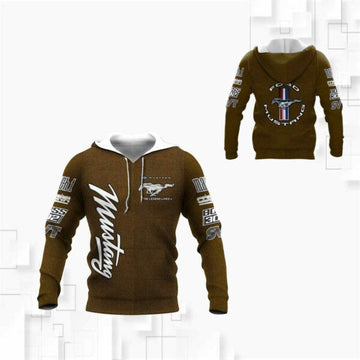 Ford Mustang Shirt Fan Gift 929, Stylist Unisex 3d Hoodie Zip Hoodie 823