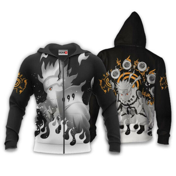 Naruto Bijuu Naruto Anime 1k404 Fan Gift Stylist Unisex Cartoon Graphic Outfits Aop 3d Hoodie, Zip Hoodie 2713
