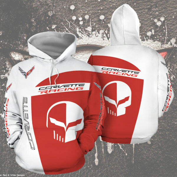 Chevrolet Corvette Racing Torch Red Sport Car 3d All Over Print Hoodie 430 799