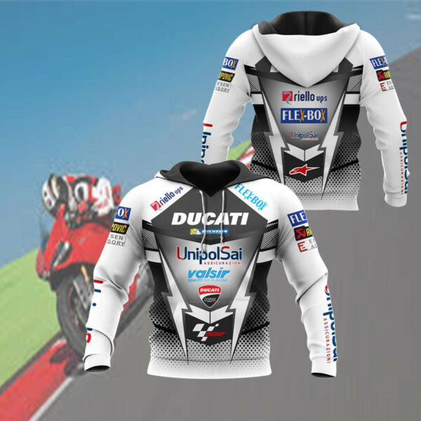 Ducati Shirt Fan Gift 164, Stylist Unisex 3d Hoodie Zip Hoodie 456
