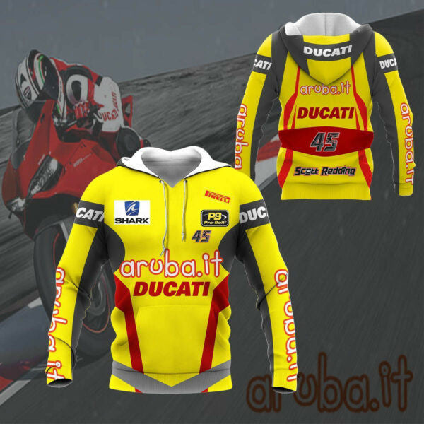 Ducati Shirt Fan Gift 227, Stylist Unisex 3d Hoodie Zip Hoodie 1129